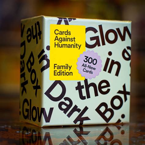 Cards Against Humanity Family Edition: Glow in The Dark Box • .